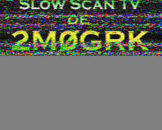 Image SSTV 2M0GRK