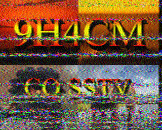 Image SSTV 9H4CM