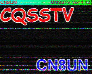 Image SSTV CN8UN