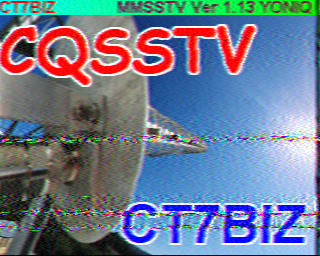 Image SSTV CT7BIZ