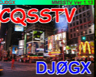 Image SSTV DJ0GX