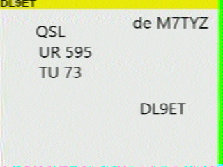 Image SSTV DL9ET