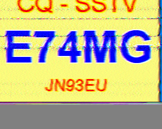 Image SSTV E74MG
