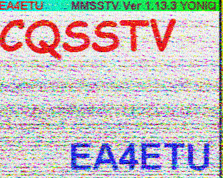 Image SSTV EA4ETU