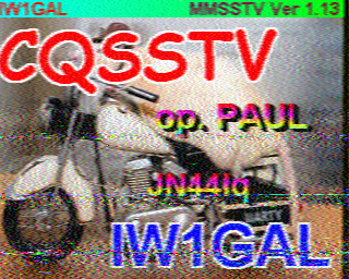 Image SSTV IW1GAL