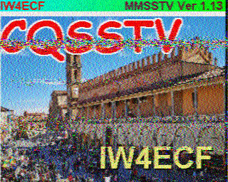 Image SSTV IW4ECF