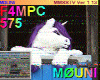 Image SSTV M0UNI