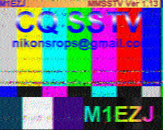 Image SSTV M1EZJ
