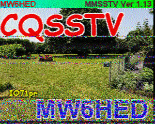 Image SSTV MW6HED