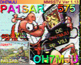 Image SSTV OH7MJU