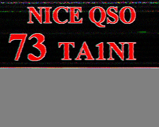 Image SSTV TA1NI